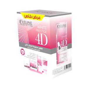 Eveline Skin Care Set White Prestige Pure Beauty (Cleanser 50 ml + Serum 18 ml + Cream 50 ml)