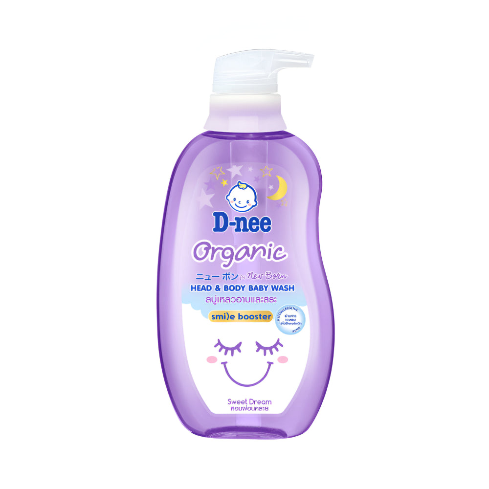 D-nee Baby Shampoo & Shower Gel 380ml Organic For Newborns Sweet Dream