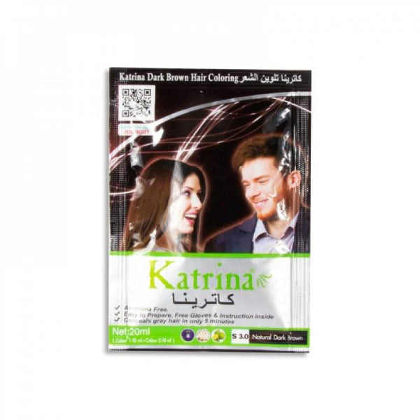 Katirena color shampoo dark brown 48 x 20 ml