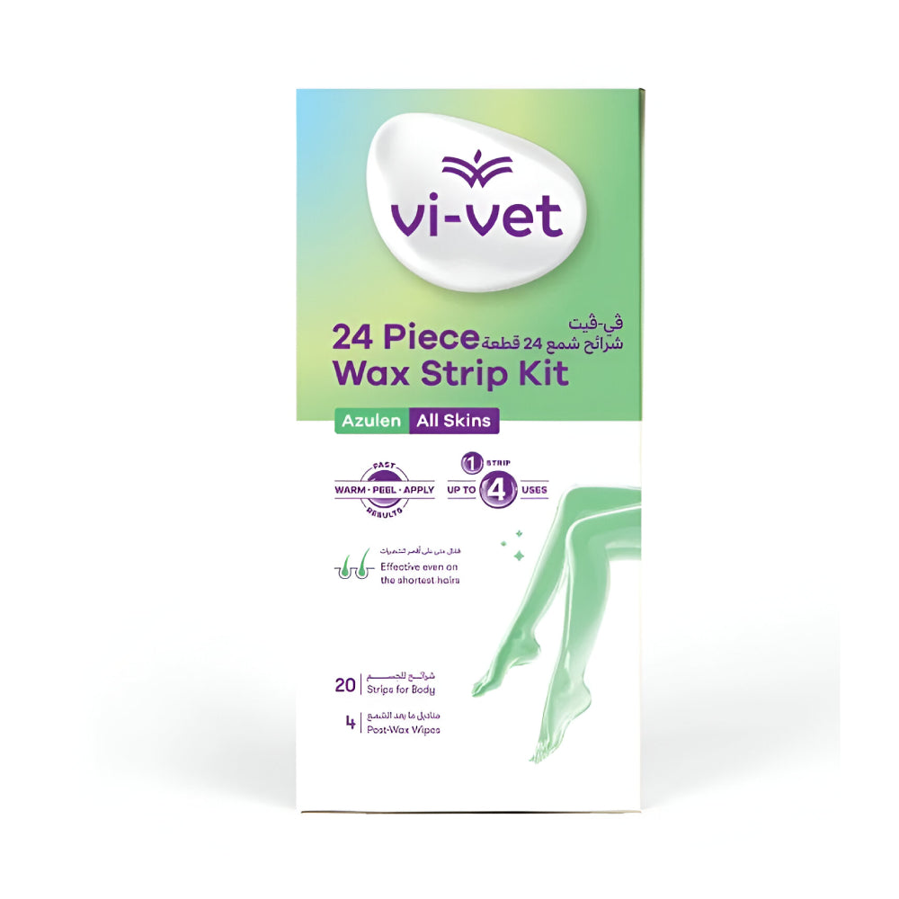 شرائط إزالة الشعر Vi-Vet 24 قطعة لجميع أنواع البشرة