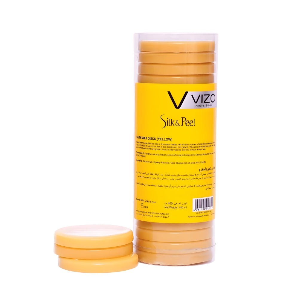 Vizo Wax Tablets 400ml Silk & Peel Yellow