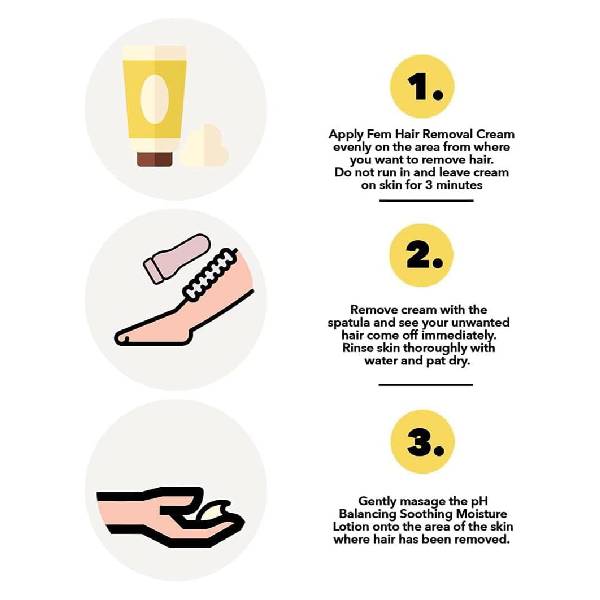 Fem Hair Removal Cream 120g Lemon