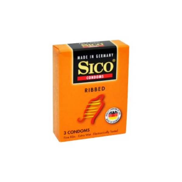 Sico condoms 3pc ribbed