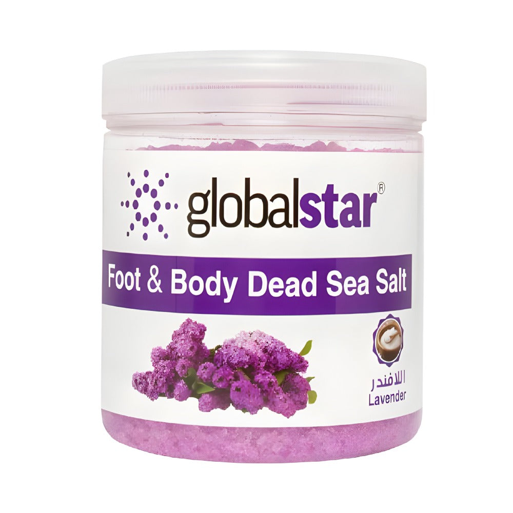 Global star dead sea salts for body and feet  1kg with lavender