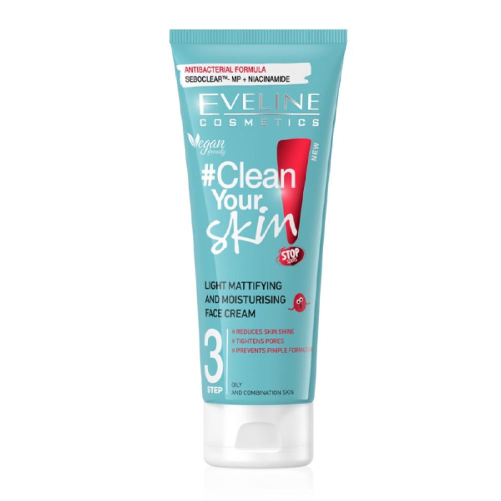 Eveline Cream 75ml Clean Your Skin Light Moisturizer And Soother