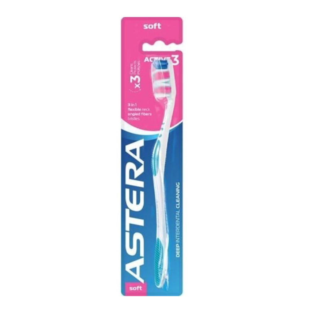 Astera Astera Toothbrush Active 3 Soft Bristles Blue