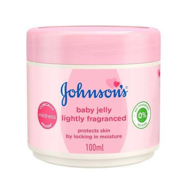 Johnson's baby petroleum jelly 100g with a light pink fragrance