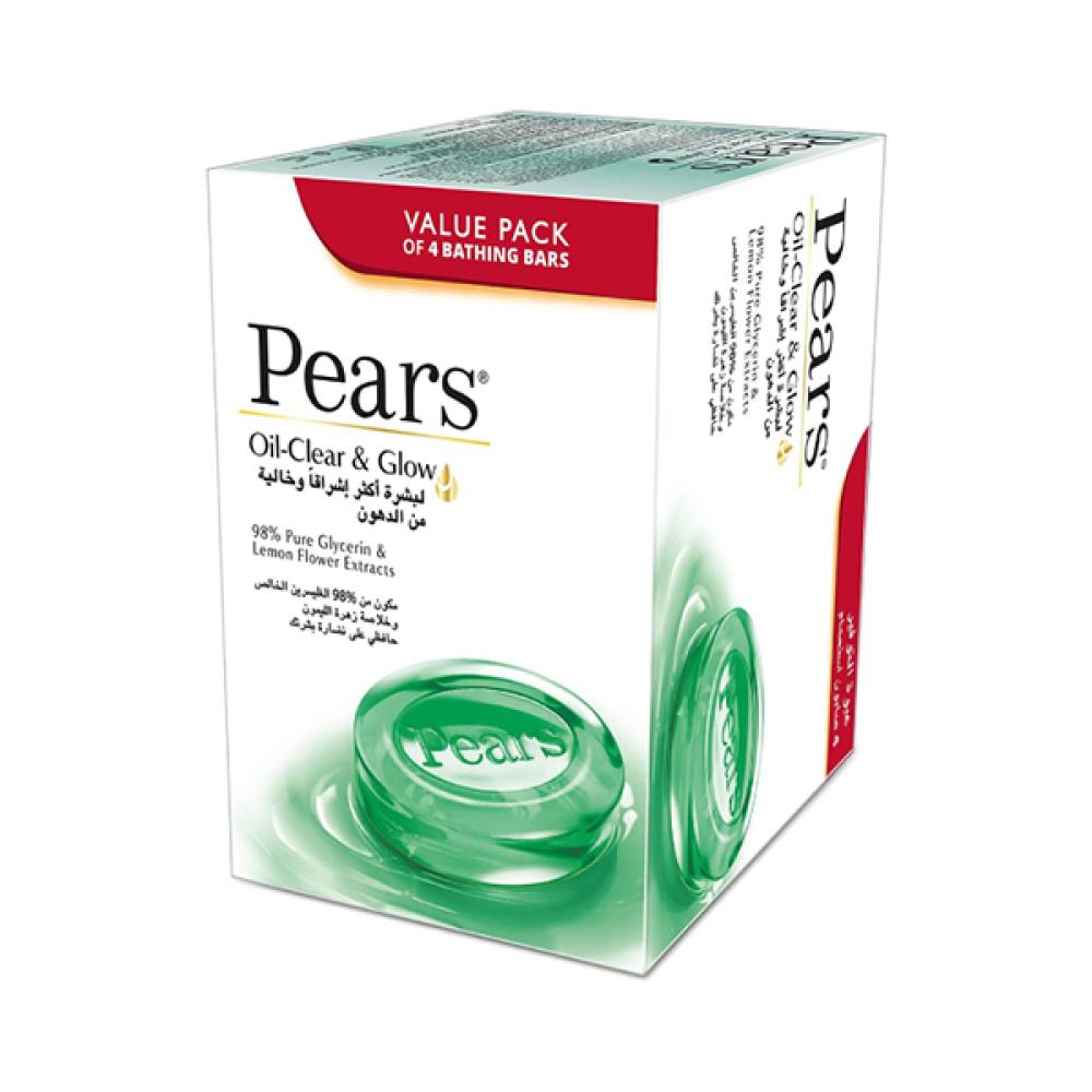 Pears Bar Soap 125g x4 Special Offer For A Brighter Oil Free Skin