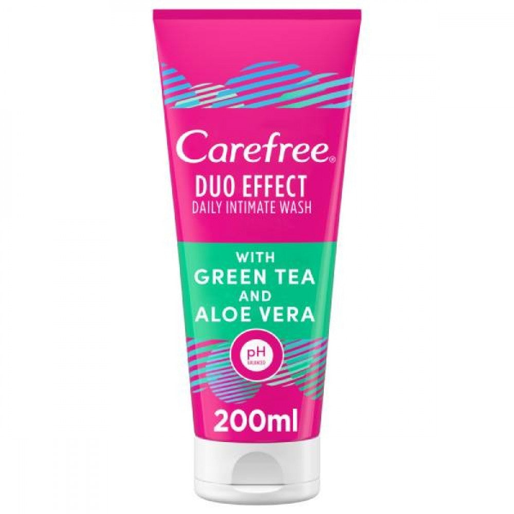 Carefree Carefree Feminine Wash 200ml WKL 285 Sensitive Areas With Green Tea And Aloe Vera
