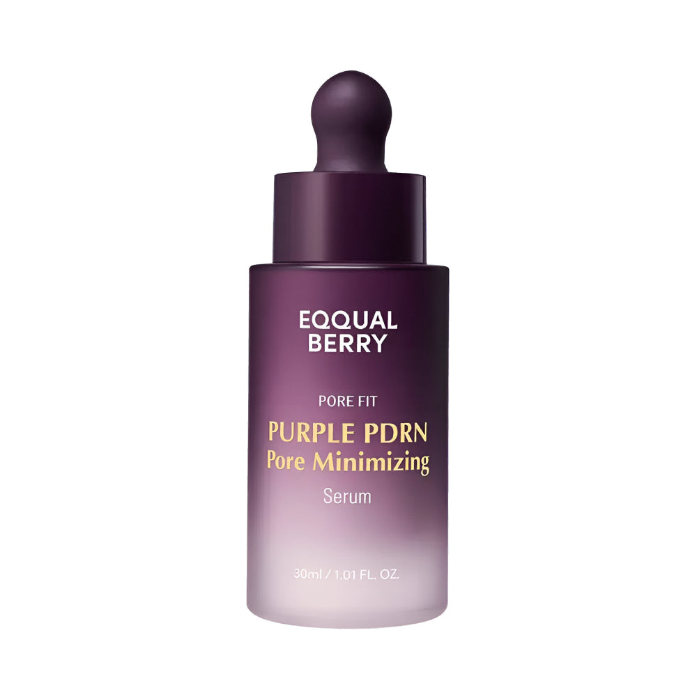 EQQUALBERRY Face Serum 30ml Purple Pdrn Pore Minimizing