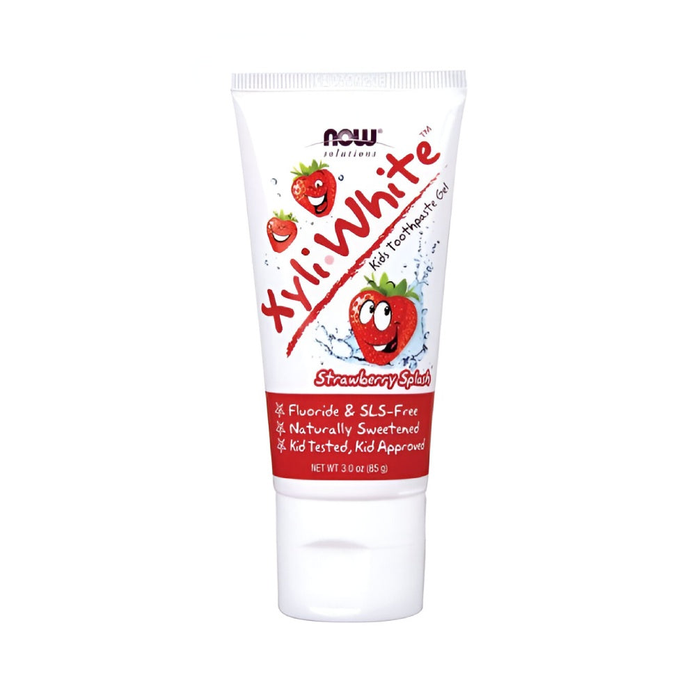Now baby toothpaste 85g xyli white strawberry