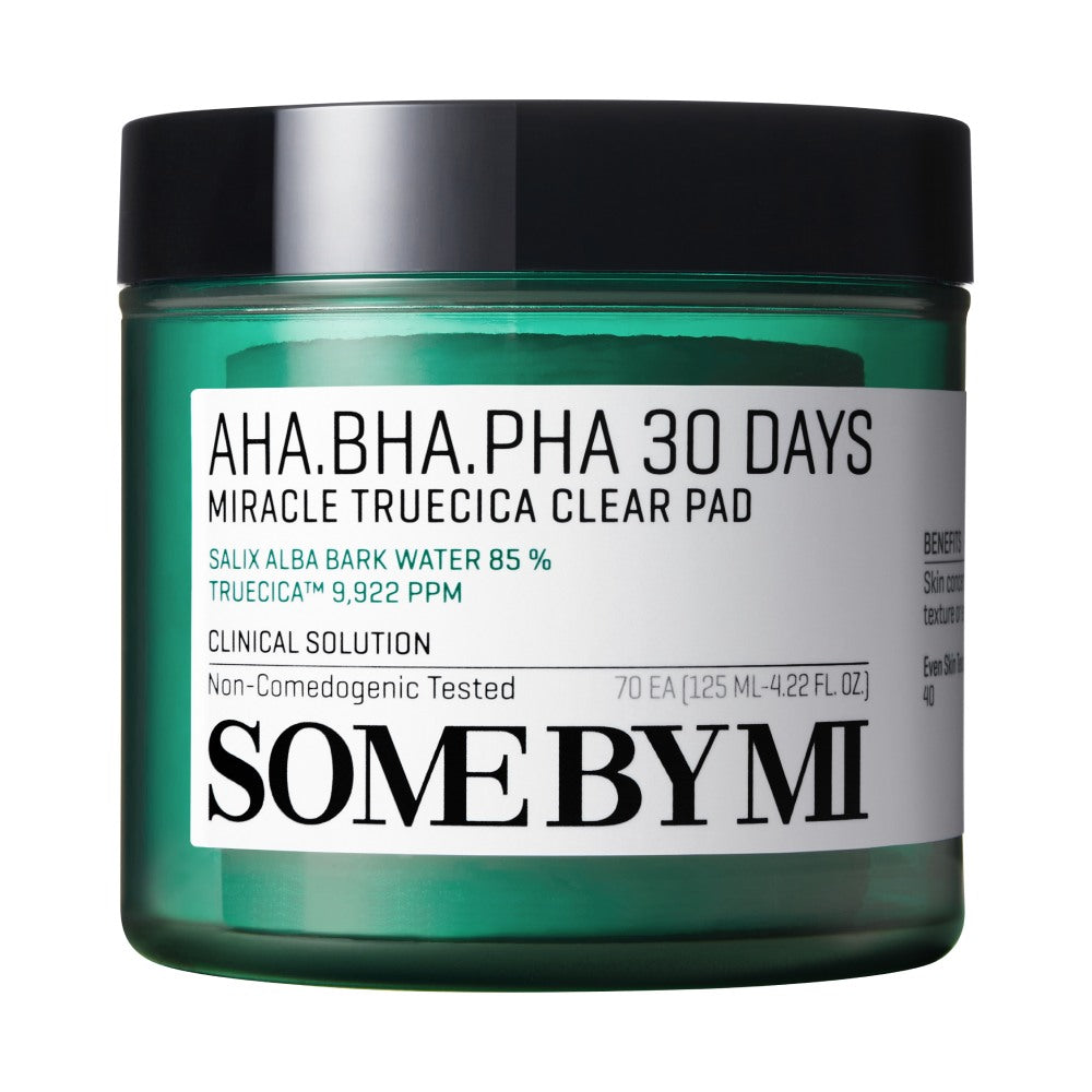 Some By Mi Some By Mi Face Pads Cotton Pads with Alpha Beta And Polyhydroxy Acids For 30 Days Of Skin Cleansing (70 Pads 125 Ml)