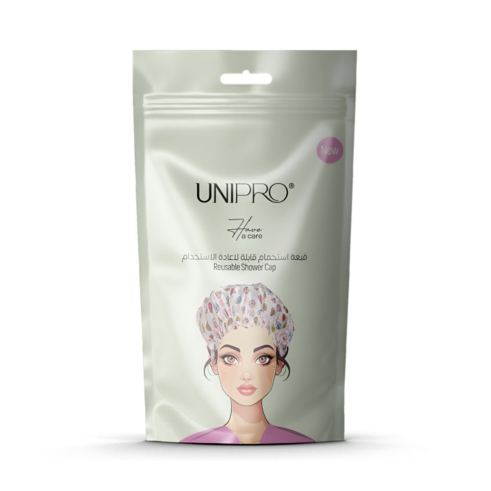 غطاء شعر Unipro 4773 بلاستيكي مع حزام للاستحمام
