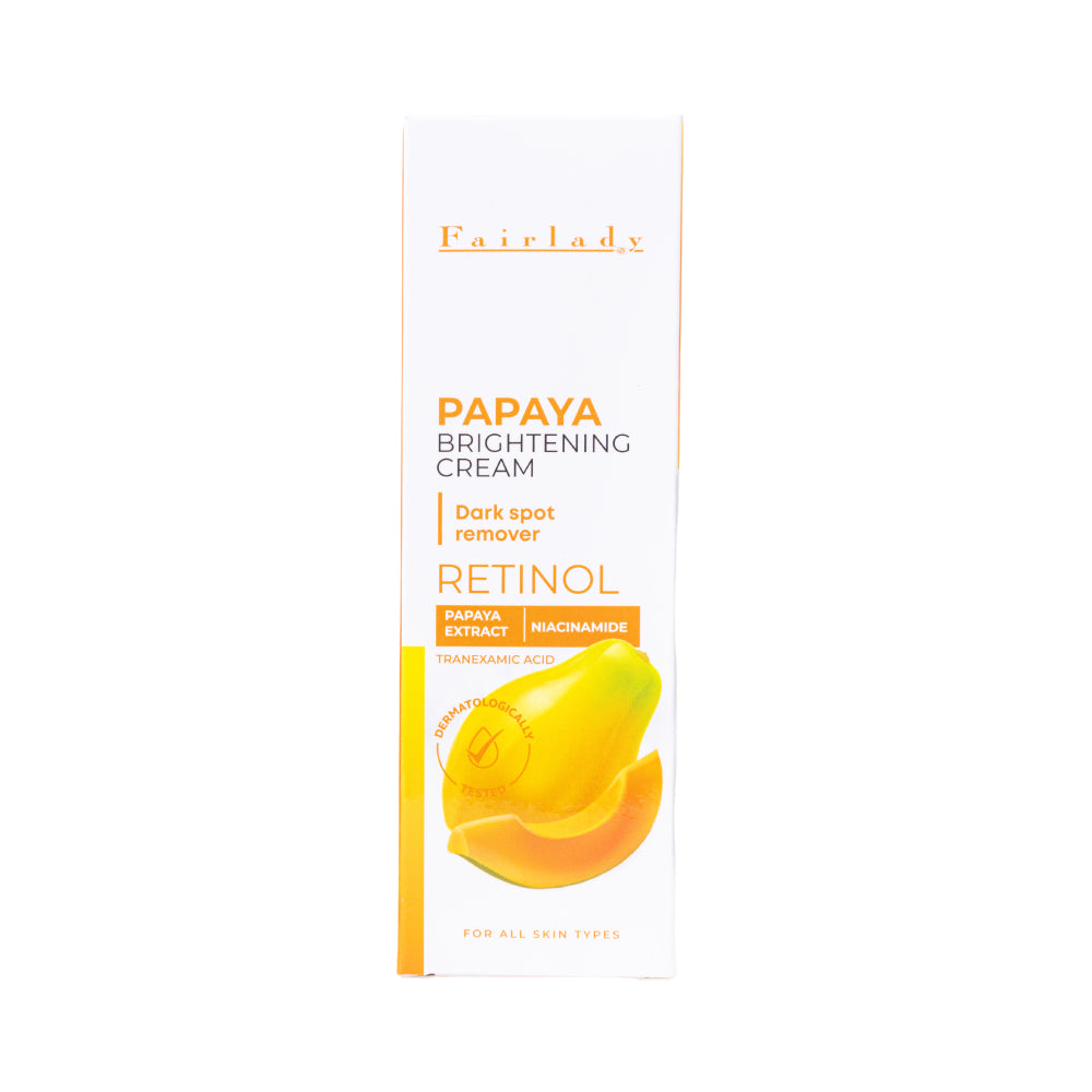 Fairlady Whitening Cream 50g Papaya Dark Spot Remover With Retinol And Niacinamide