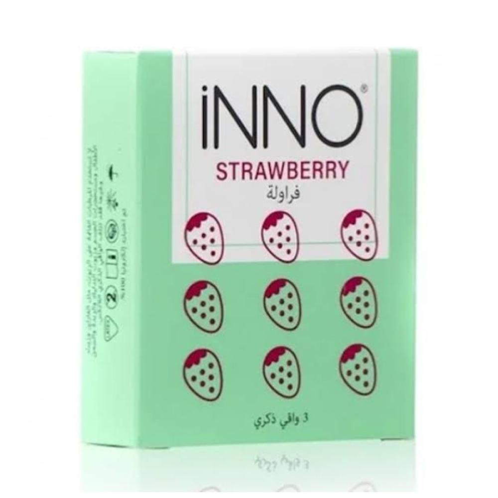 Inno Condoms 3pc Strawberry