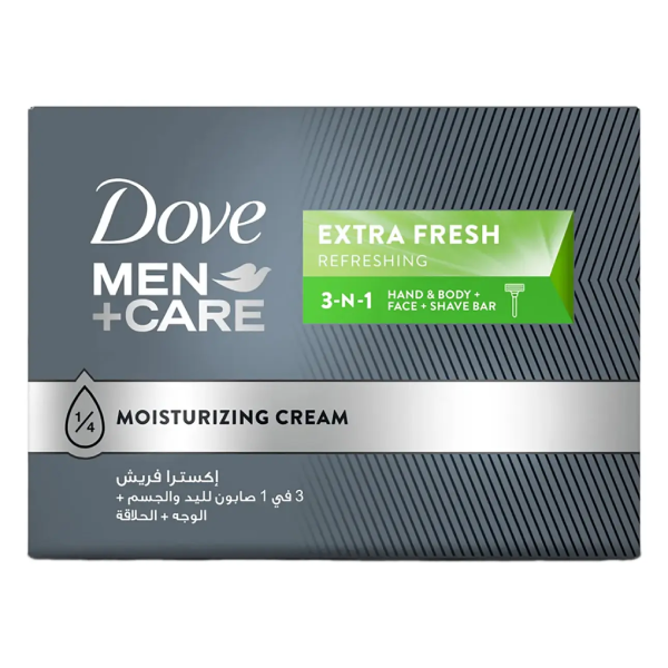 Dove bar soap 100g men+ care extra fresh