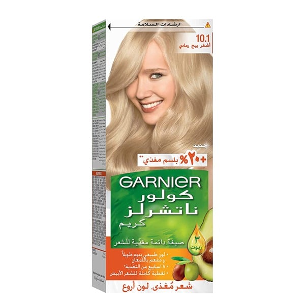 Garnier Natural Hair Color 10.1 Gray Beige Blonde