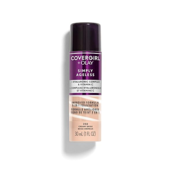 Covergirl foundation 30ml 250 simply ageless 3 in 1 liquid creamy beige