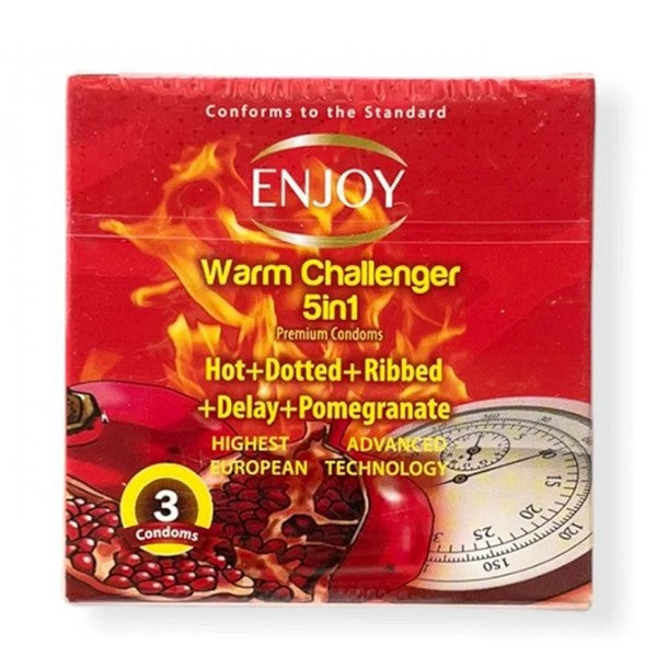 Enjoy condoms 3pc warm chalenger
