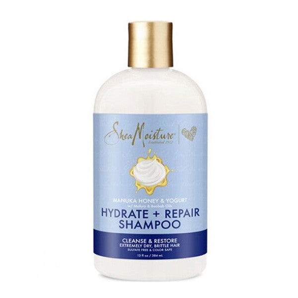 Shea moisture hair shampoo 384ml moisturizing and treatment with manuka honey, yogurt, and shea butter extracts v2