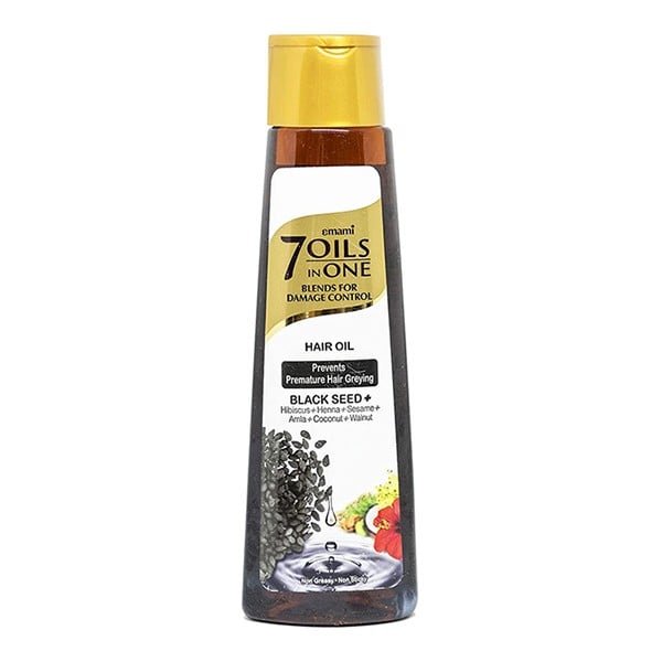 Emami hair oil 300ml 7in1 for premature graying with black seed