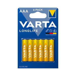Varta Battery 6pc Long Life AAA