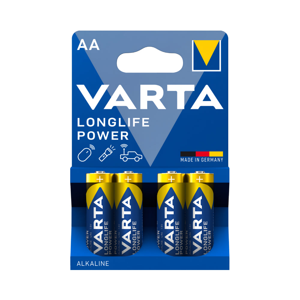 Varta Battery 4pc Long Life Power AA