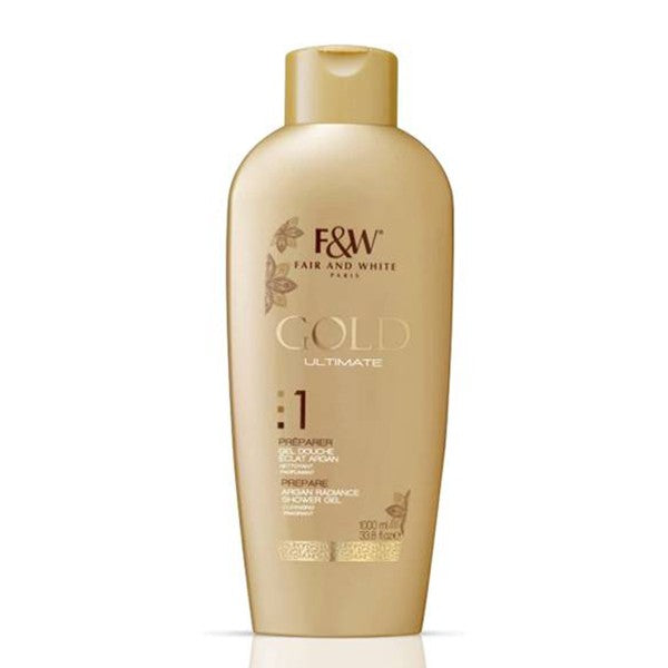 Fair & White Shower Gel 1000ml Gold Ultimate With Argan Oil