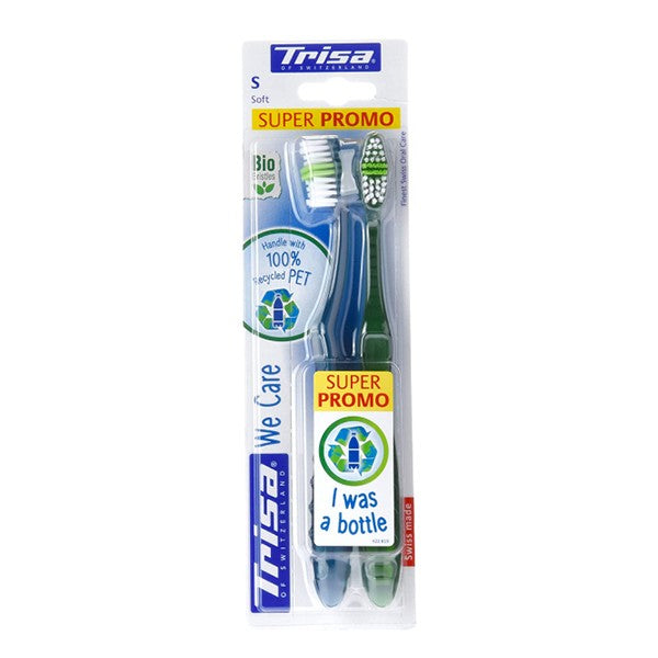 Trisa Toothbrush 2pc We Care Soft