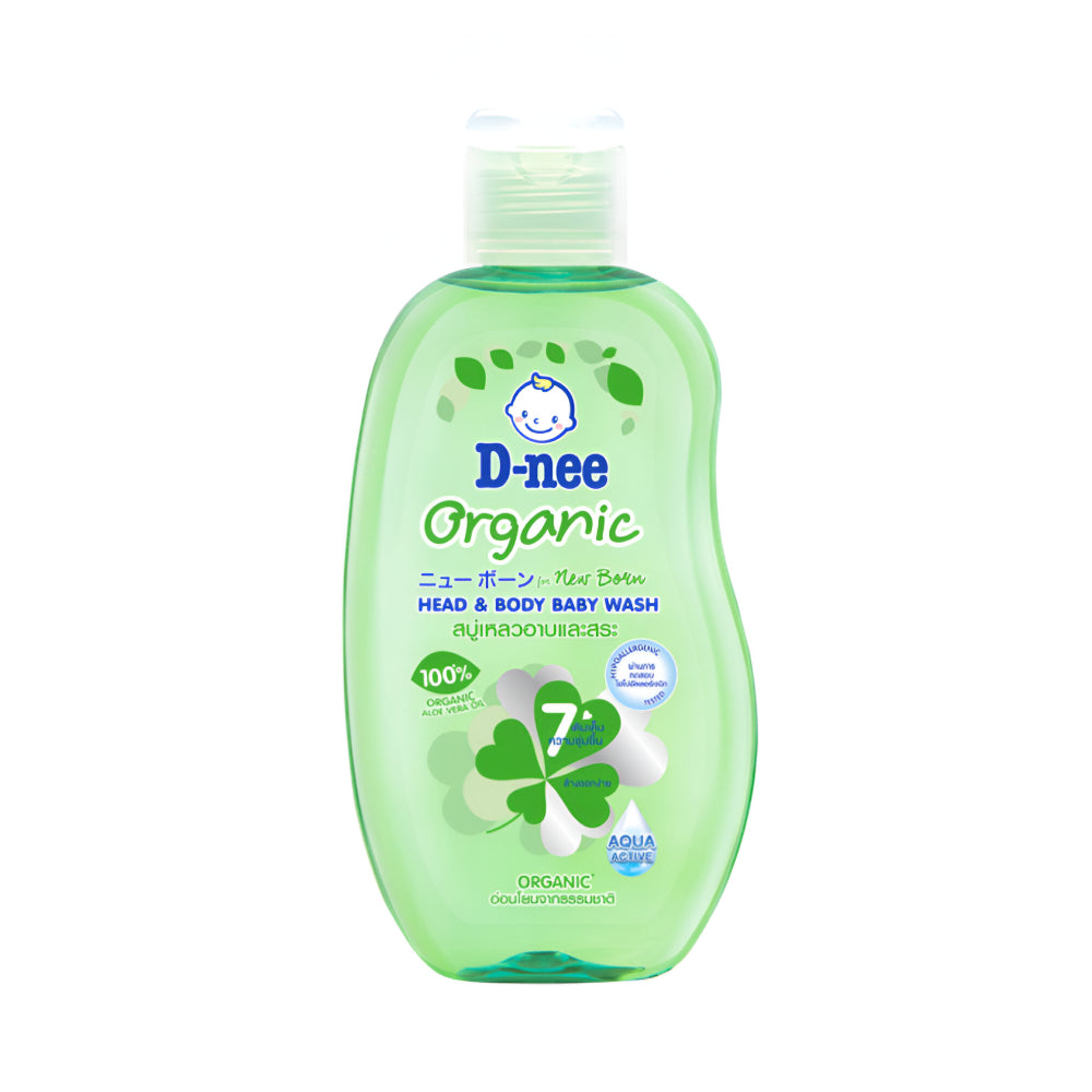 D-nee Baby Shampoo & Shower Gel 200ml Organic For Newborns