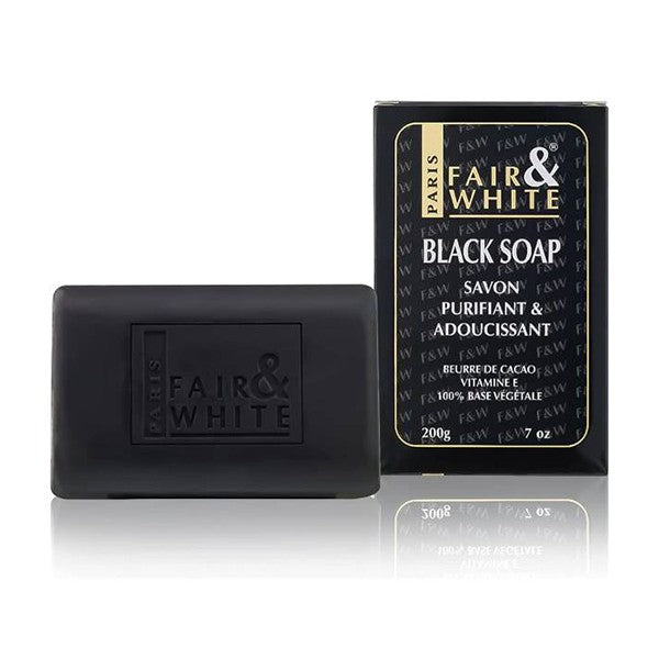 Fair & White Bar Soap 200g Black For Acne Treatment And Bacteria Control