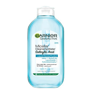 Garnier Micellar Water Makeup Remover 400ml Skin Active With Salicylic Acid For Acne Prone Skin