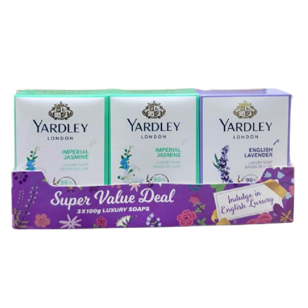 صابون Yardly Bar صفقة قيمة 3 × 100 ملغ