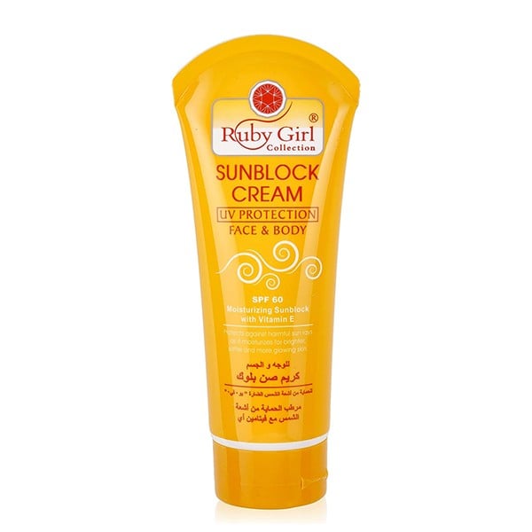 Ruby Girl Sun Cream 170ml SPF 60 For Face And Body With Vitamin E