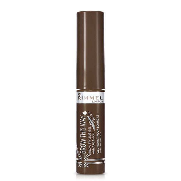 RIMMEL Rimmel Eyebrow Gel Brow This Way 002 Medium Brown With Argan Oil