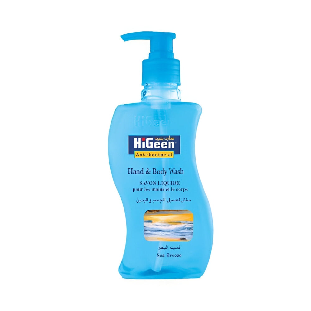 HiGeen Body And Hand Wash 300ml Anti-bacterial Sea Breeze