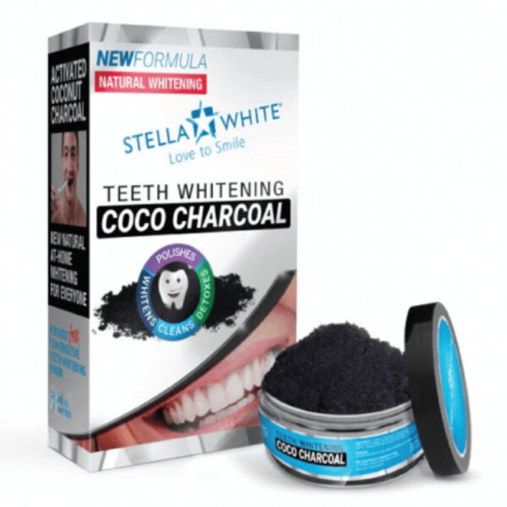 Stella White Teeth Powder 40g Activated Charcoal For Whitening