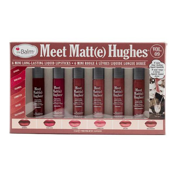 مجموعة أحمر الشفاه من The Balm Meet Matte Hughes 6 قطع 9 سائل 