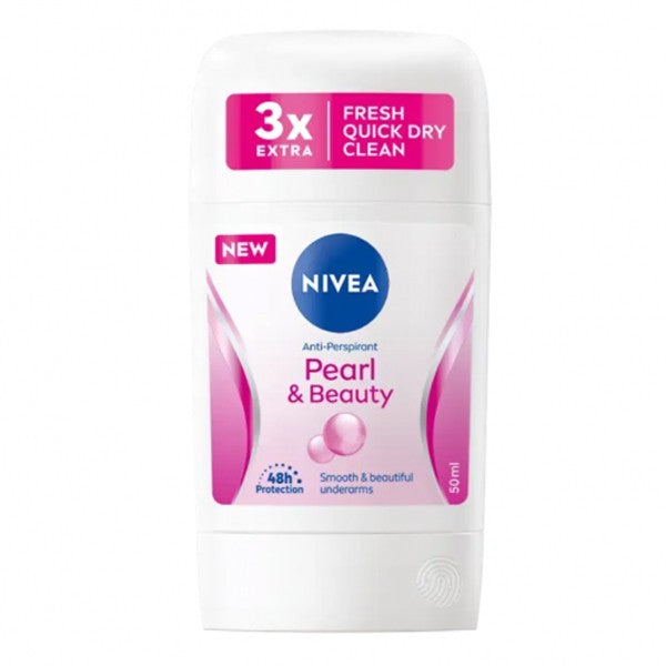 مزيل العرق نيفيا ستيك 50 مل للنساء بيرل آند بيوتي