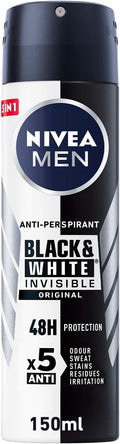Nivea Men Black & White Invisible Deodorant Spray – Original 150ml
