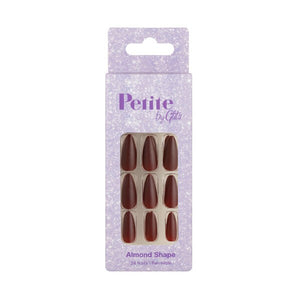 Glitz Nails 9 Almond Shape Russet Brown