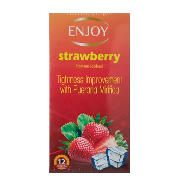 Enjoy Condoms 12pc With Strawberry