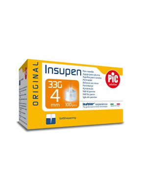 Original Insupen  Insulin Pen Needle 33 G x 4 mm   100 pcs
