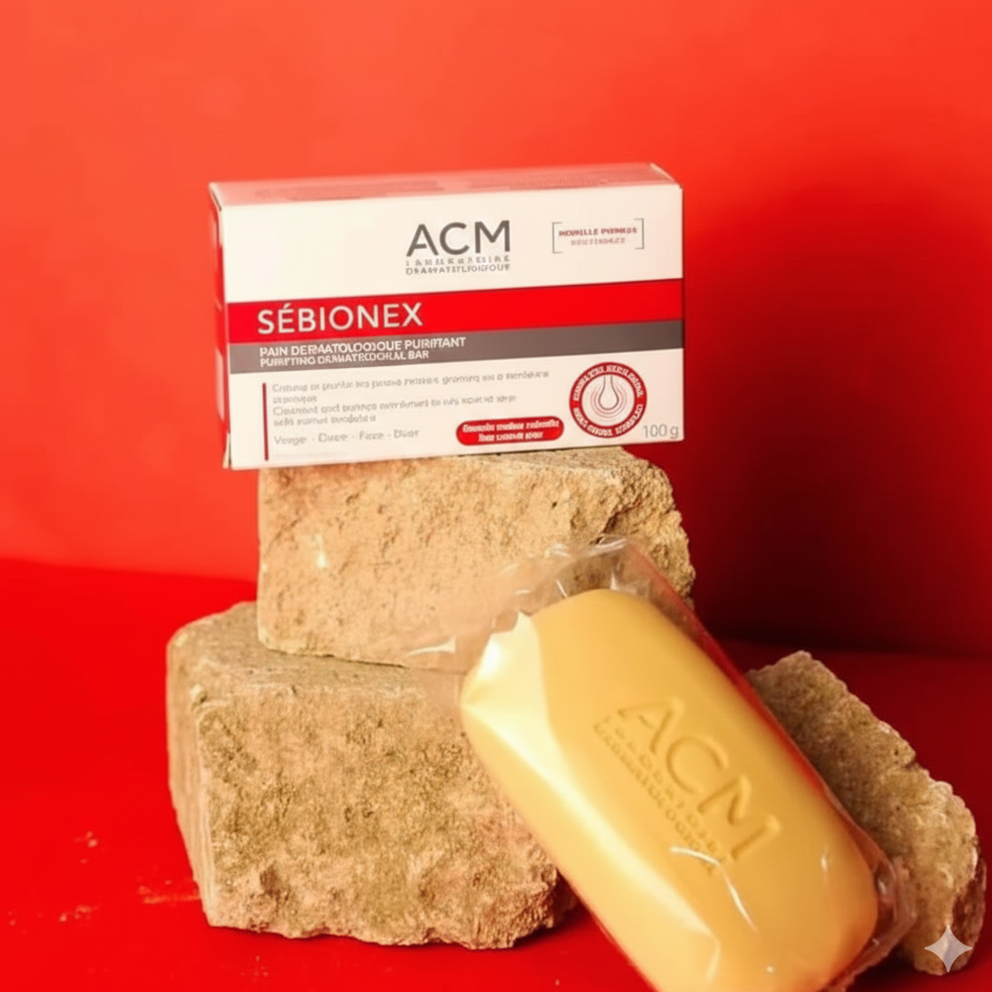 صابون Acm Sebionex المطهر للبشرة الدهنية والمعرضة لحب الشباب