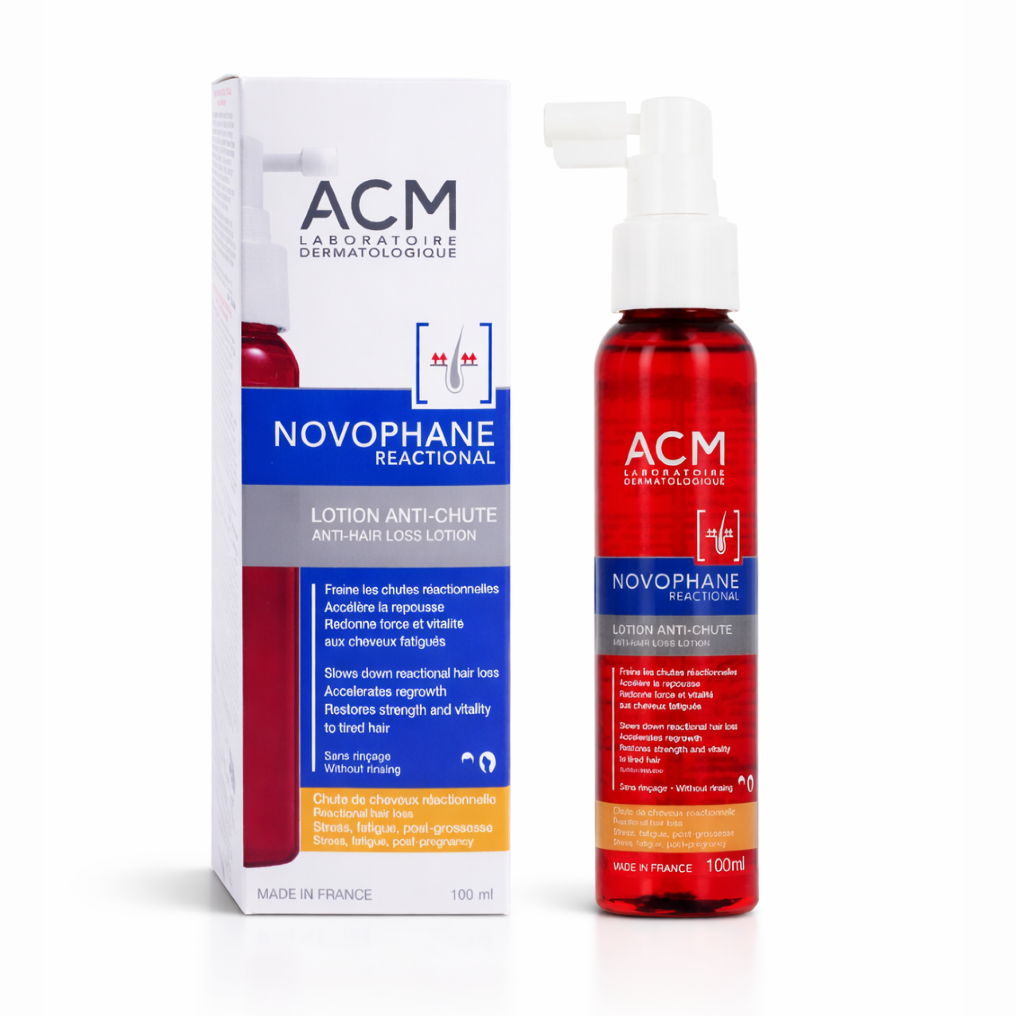 لوشن الشعر ACM نوفوفان 100 مل لعلاج تساقط الشعر الإصدار الثاني