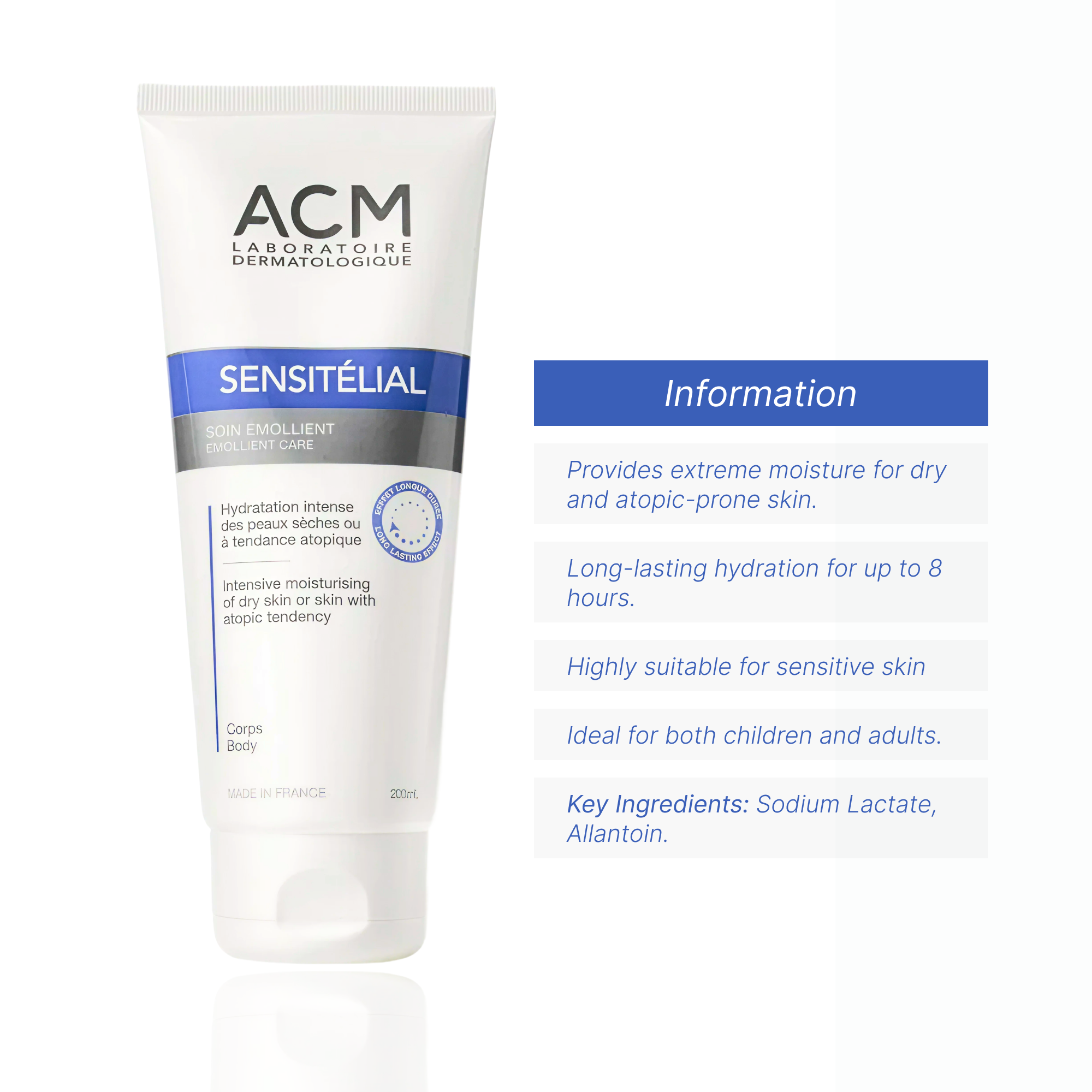 كريم مرطب للبشرة الحساسة الجافة من إيه سي إم