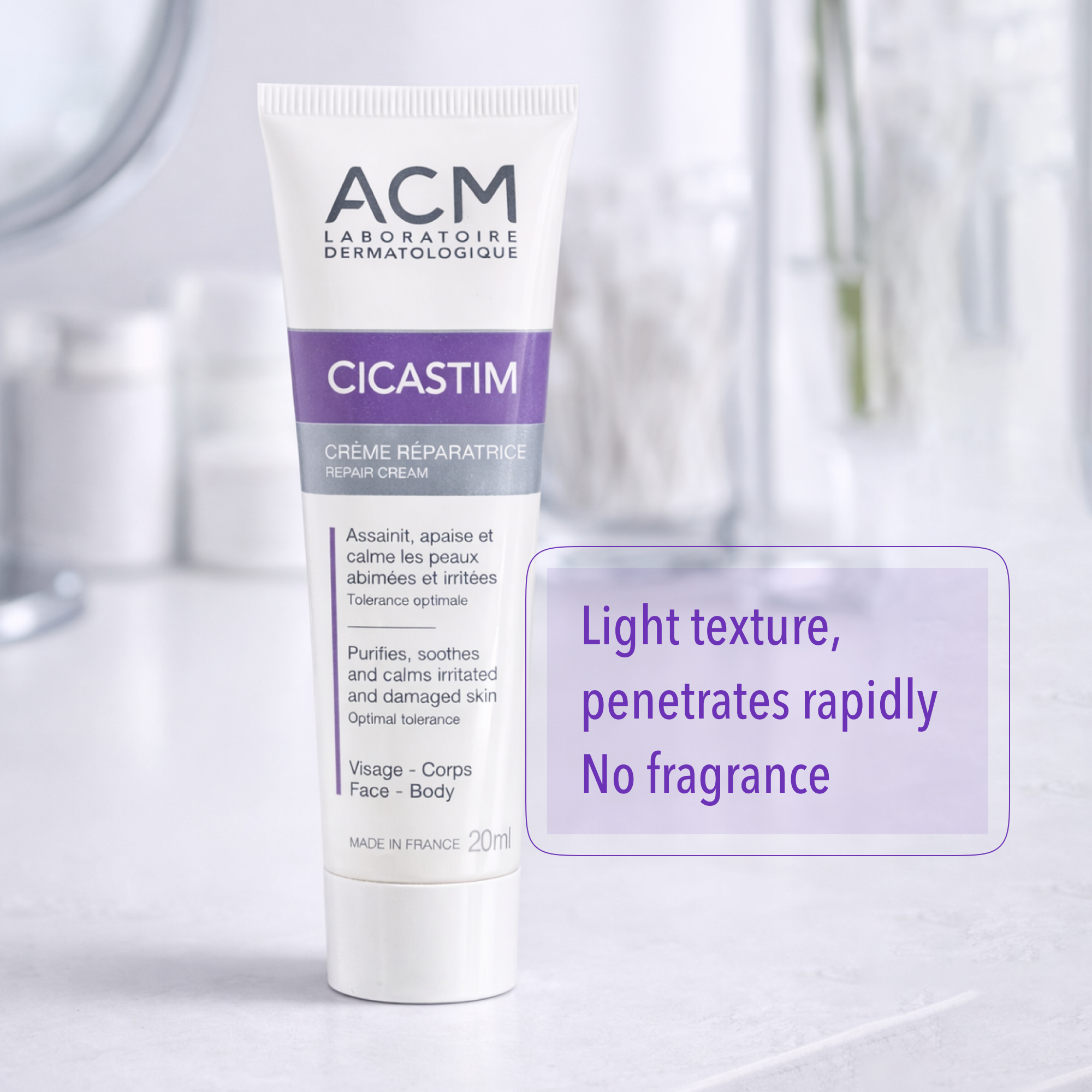 كريم ACM Cicastim المهدئ - عناية مريحة