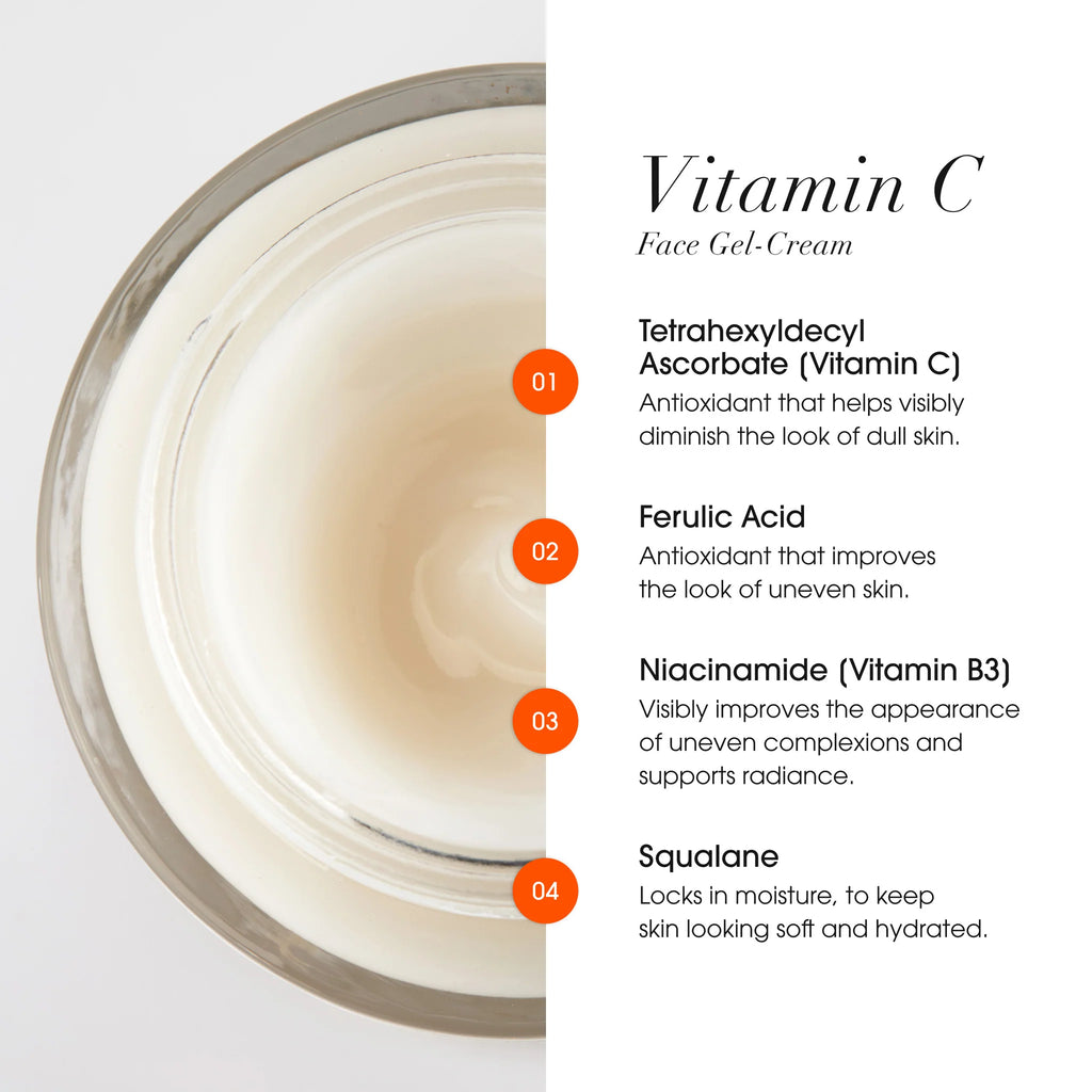 Advanced Clinicals Vitamin C Gel Cream – Brightening Face Moisturizer