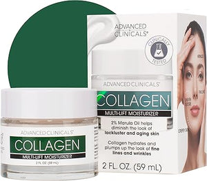 Advanced Clinicals Vegan Collagen  Multi  Moisturizer 59 ml – Plant-Based Firming Cream