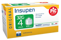 Original Insupen  Insulin Pen Needle 32 G x 4 mm   100 pcs